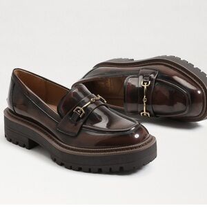 Sam Edelman Brown Lug Loafers, 10.5 never worn